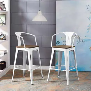 Modway Promenade Bar Stool in White