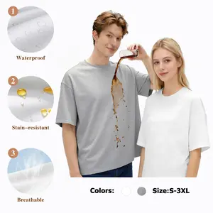 Fisoew Sports  2026 Summer Spring Oversized Tshirt Stain-Proof T-Shirt! A must-have! Waterproof, oilproof, unisex & comfortable.