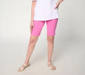 Belle by Kim Gravel Regular Ponte Hollywood Waist Bermuda Short