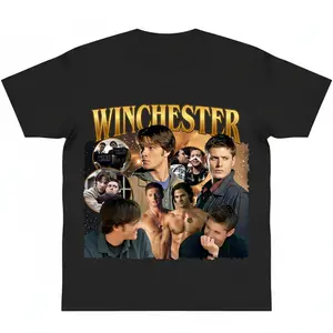 Supernatural Overhead Meme sweet sexy Tee Dean and Sam Winchester Funny 90s graphic T-Shirt  y2k cotton fashion Streetwear Top Trending yaoi lover gift