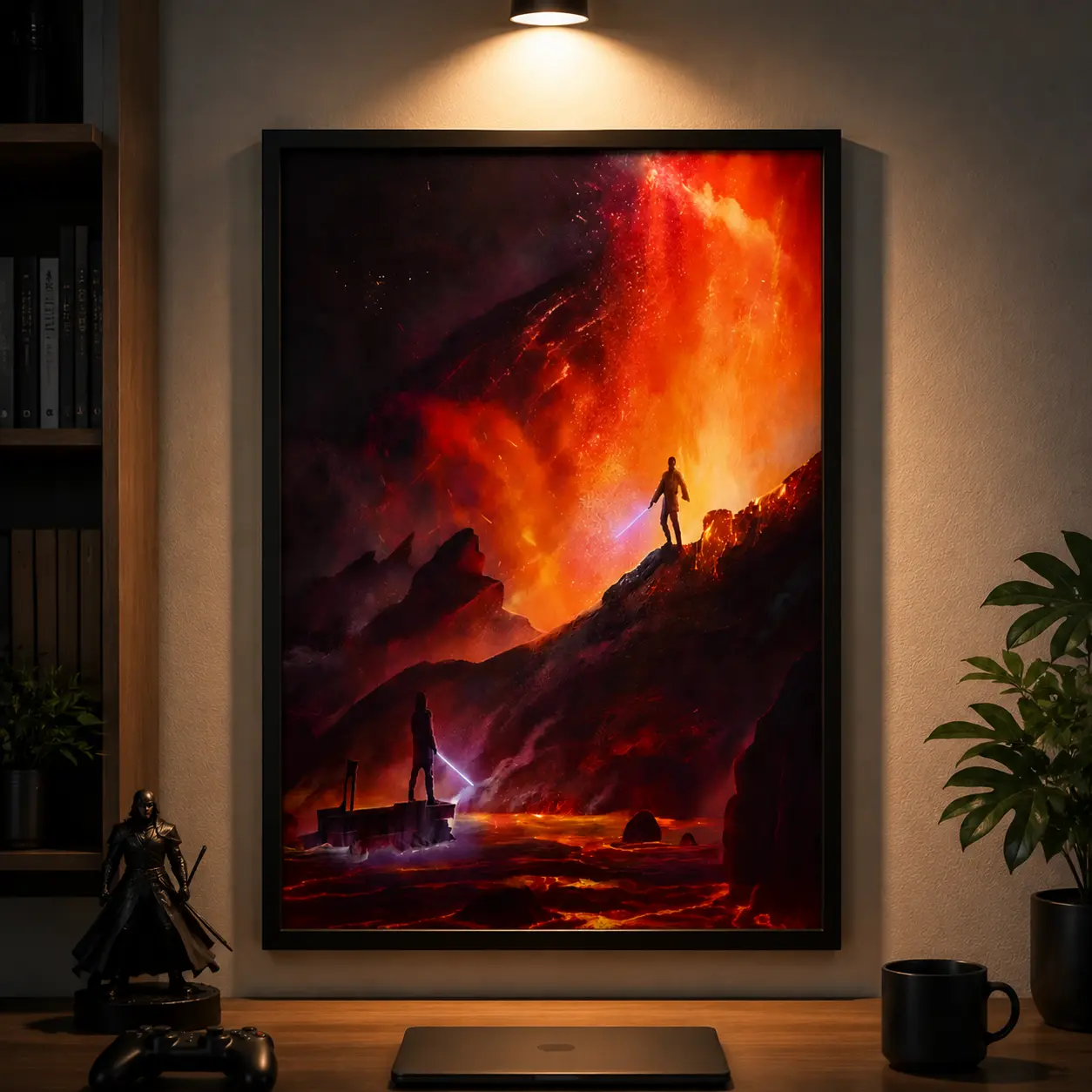Unframed Cotton Glossy Star Canvas Wall Art Posters - Bedroom Home Decor, Ideal Gift for Bedroom, Apartment Spaces