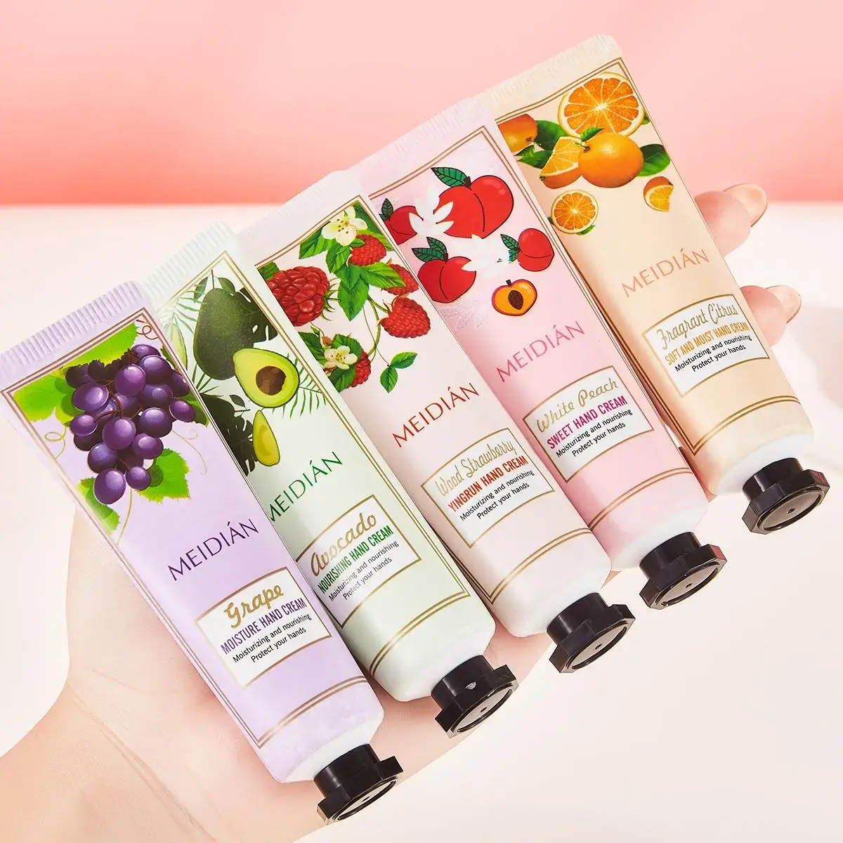 Fruity Scent Hand Cream, Hydrating & Nourishing HandLotion for Women and Men, Random Fresh Fragrance,Daily Dry Skin Care, Compact Portable Design, SoothesDry & Cracked Hands