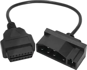Pins to OBD  Pins Scanner Diagnostic Tool OBD II Adapter Cable Connector for Vehicle