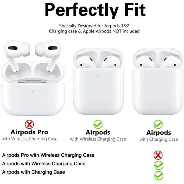 Entronix Case Compatible with AirPods 1st/2nd Gen - Soft-Touch Liquid Silicone