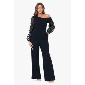 Xscape Evenings "Marina" Scuba Crepe Jumpsuit 6369X