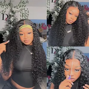 [LIVE Only] Asteria Hair 34 Inch Curly 7x4 Pre Cut Ready to Go Glueless Wig Pre Bleached Lace Closure Wig Human Hair Natural Hairline