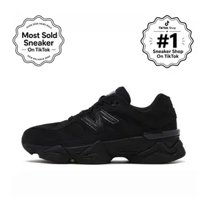 New Balance 9060 Triple Black Cat Youth / Women's Perfect Casual Daily Lifestyle Sneaker Fashion Footwear Gym Walking Shoe Running Sneaker Girl