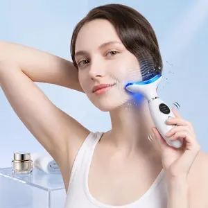 Facial and Neck Massage Skincare Device, Eye Massager, USB Charging Beauty Instrument, Ideal for Women, Perfect Gift for Girlfriend