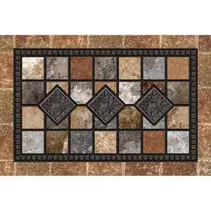 Washable Retro Marble Printed Door Mat - Non-slip Indoor and Outdoor Carpet, Soft and Durable, Suitable for Entrances, Kitchens, Bathrooms, Terraces (2 Sizes Available)