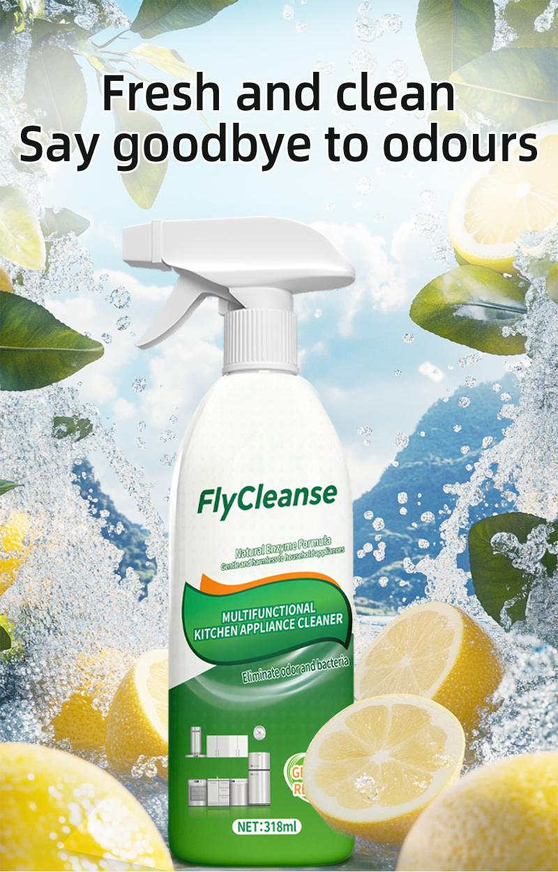 Fly Cleanse Natural Enzyme FormulaGentle and harmless tohousehold appliances, Floor Cleaner Cleaning Solution, Easy Cleaning, household items, toilet bowl cleaners 318ml