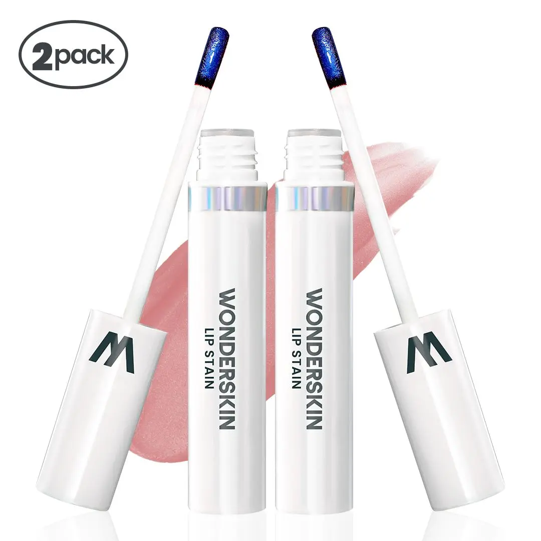 Wonderskin Wonder Blading 2-PACK Lip Masque - Vegan Lipstick, Long-Lasting Color, Liquid Blading Technology