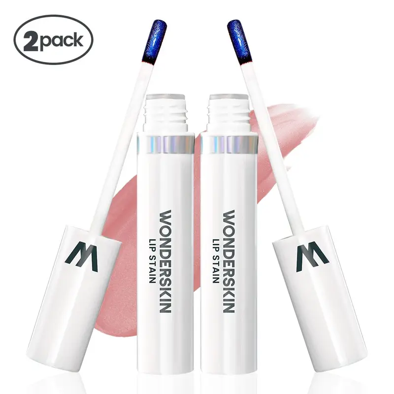Wonderskin Wonder Blading 2-PACK Lip Masque - Vegan Lipstick, Long-Lasting Color, Liquid Blading Technology