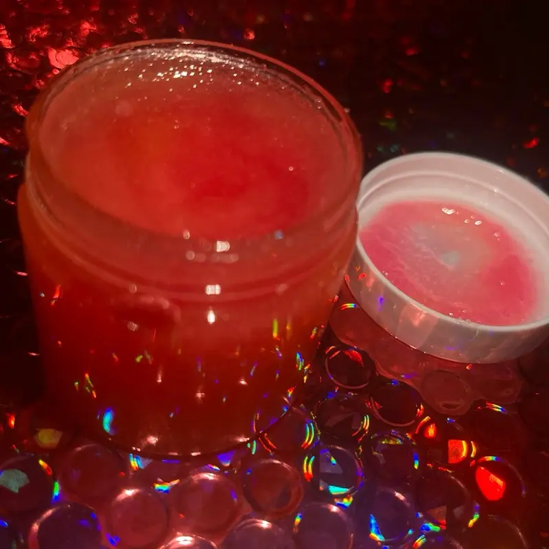 Tropical raspberry body scrub