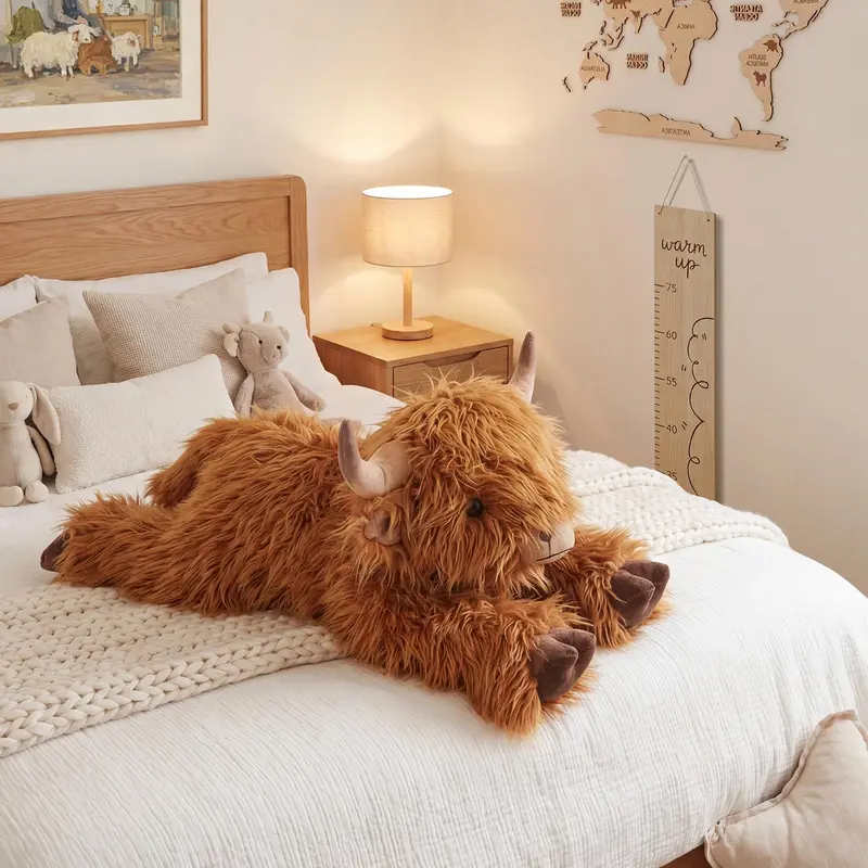 Weighted Stuffed Animal - Durable, Soft, Fluffy Plushie, Microwavable Heating Pad for Cramps & Stress Relief, Soft Cuddly Gift, Gifts for Women