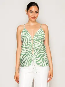 Zebra Print Tank Top