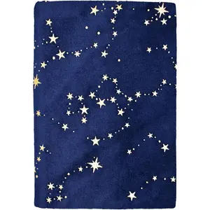 Handmade A6 Book Cover Fixed Non-Stretch Fabric Sleeve with Bookmark for Notebook Journal Travelers Planner Gift for Women Velvet Blue 6in Plus