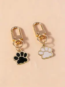 Multicolor Cat Paw Bag Charms Pet Paw Print Shape 3d Paw Print Texture Multiple Colors Available Cute Girly Style Cute Cure Fashionable And Versatile For Bag Key Earphone Box Gifts For Friends, Gifts For Couples