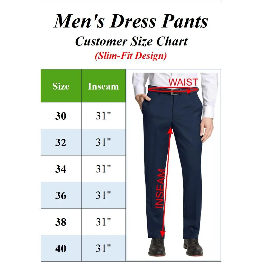 Mens Flex Stretch Slim Fit Dress Pants (Sizes, 30-40) - TikTok Shop Mens Flex Stretch Slim Fit Dress Pants (Sizes, 30-40) - TikTok Shop