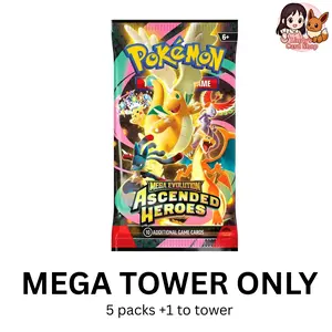 MEGA TOWER Ascended Heroes - 5 Packs +1 to tower