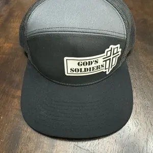 God's Soldiers Black Flat Panel Pacific Headwear SnapBack Hat
