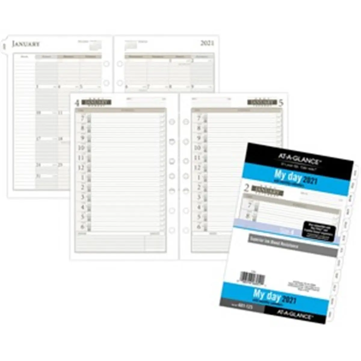 212 MAIN At-A-Glance AAG481125 Signature Academic Weekly & Monthly Planner Refill - Size 4, White, Planner Notebook, Recycled Paper, 1-Day View, Office Stationery Supplies, Computers & Office Equipment Organiser, Weekly Planner Notepad, Schedule Planner