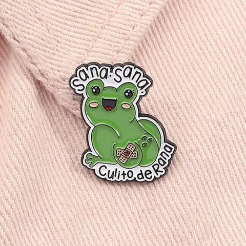 Cute Frog Design Brooch, Durable Metal Pins, Fashion Alloy Badge for Backpack & Clothes & Hat Decor, Trendy All-match & Exquisite Brooch for Birthday Gift, Fashion Accessory
