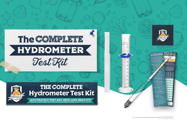 Complete Hydrometer Test Kit with Glass Test Jar