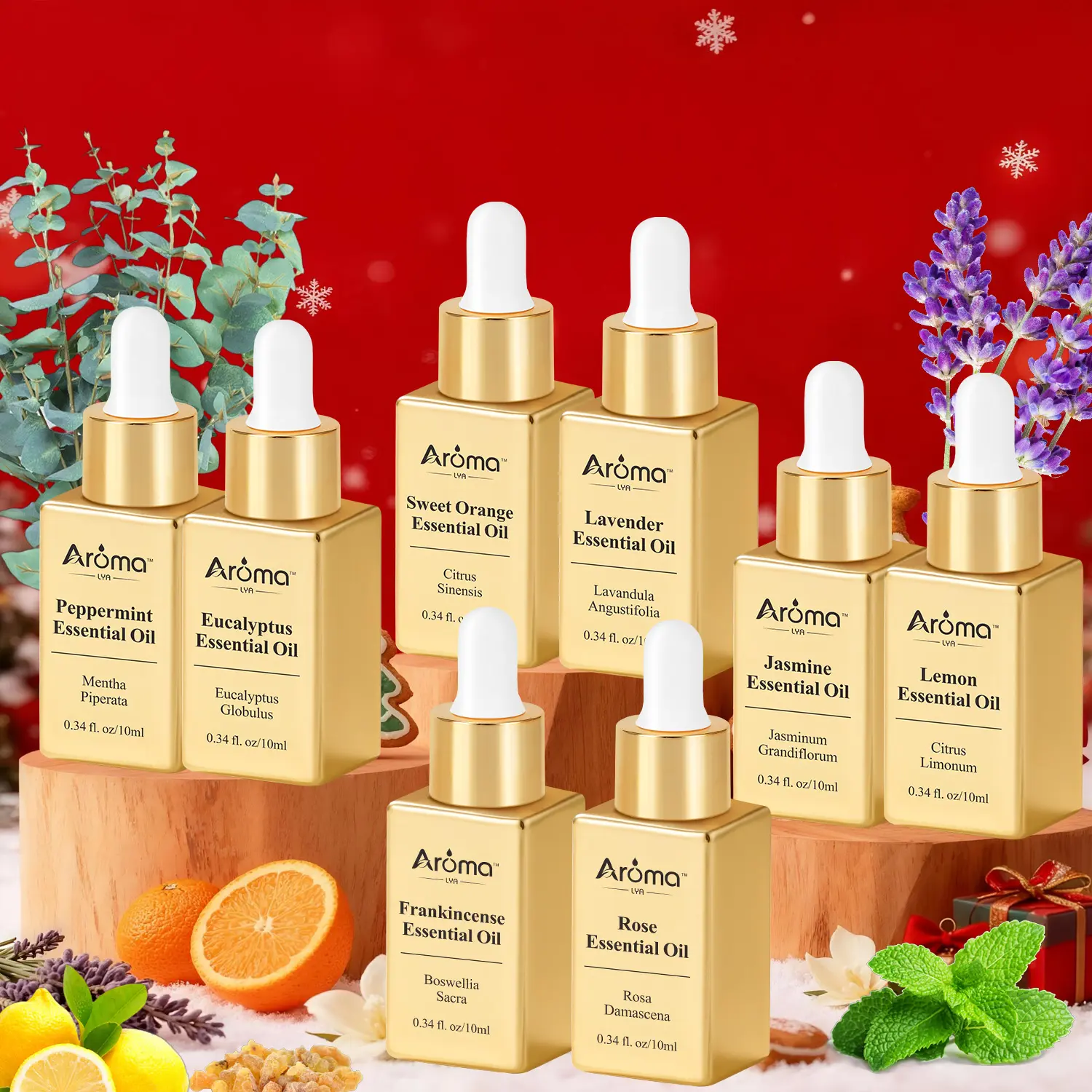 Plant Essential Oils 10ml Lavender, Peppermint, Lemon, Frankincense  Long-lasting fragrance For Home Care, Humidifiers, Difusors & Aromatherapy Oils