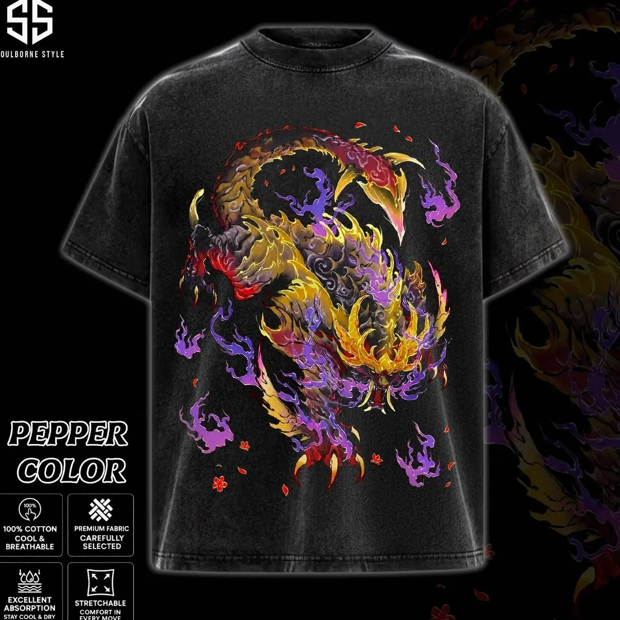 Vintage Edition Magnamalo / Mizutsune - Monster Hunter Unisex Comfort Colors T-shirt, Action RPG Gaming Apparel, Game Shirt, Video Game Clothes, Boy Merch, Gift For Him, Gift For Her, Cotton Crewneck Top Clothes Streetwear DI1