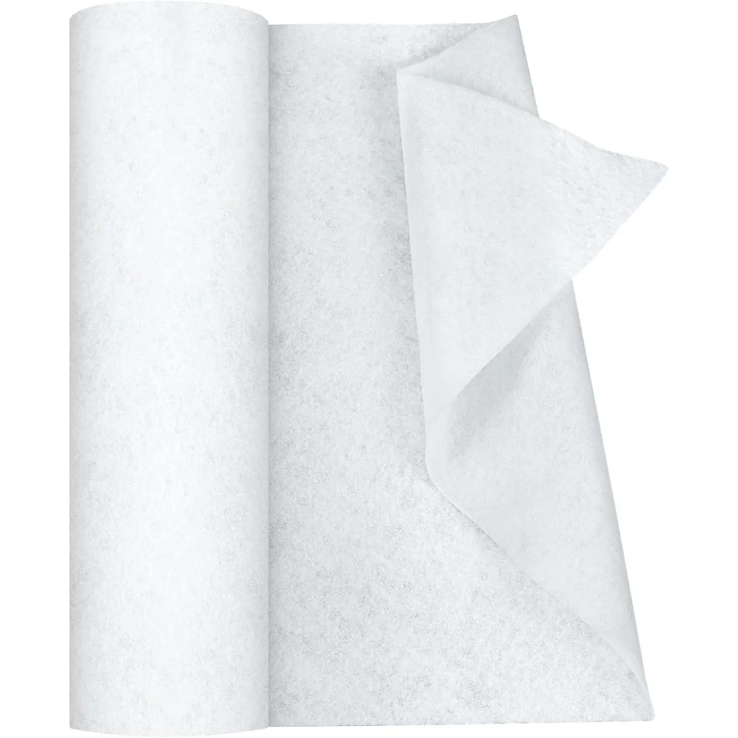 Iron-On Fusible Fleece Interfacing: 16.5 Inches x 10 Yards Light Weight Single-Sided Loft Iron On Fusible Fleece White for Sewing Crafting and  Decor