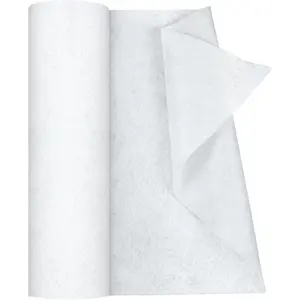 Iron-On Fusible Fleece Interfacing: 16.5 Inches x 10 Yards Light Weight Single-Sided Loft Iron On Fusible Fleece White for Sewing Crafting and  Decor