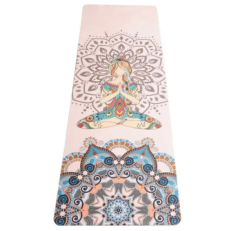 Natural rubber yoga mat