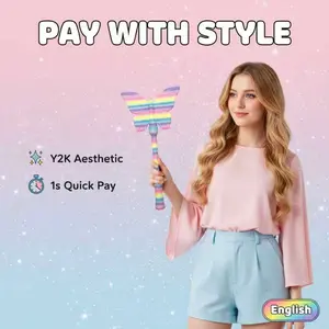Touchless Payment Butterfly Wand, Universal Compatibility, Creative Design, Unique Pattern, Suitable for All Scenarios, Fast Payment