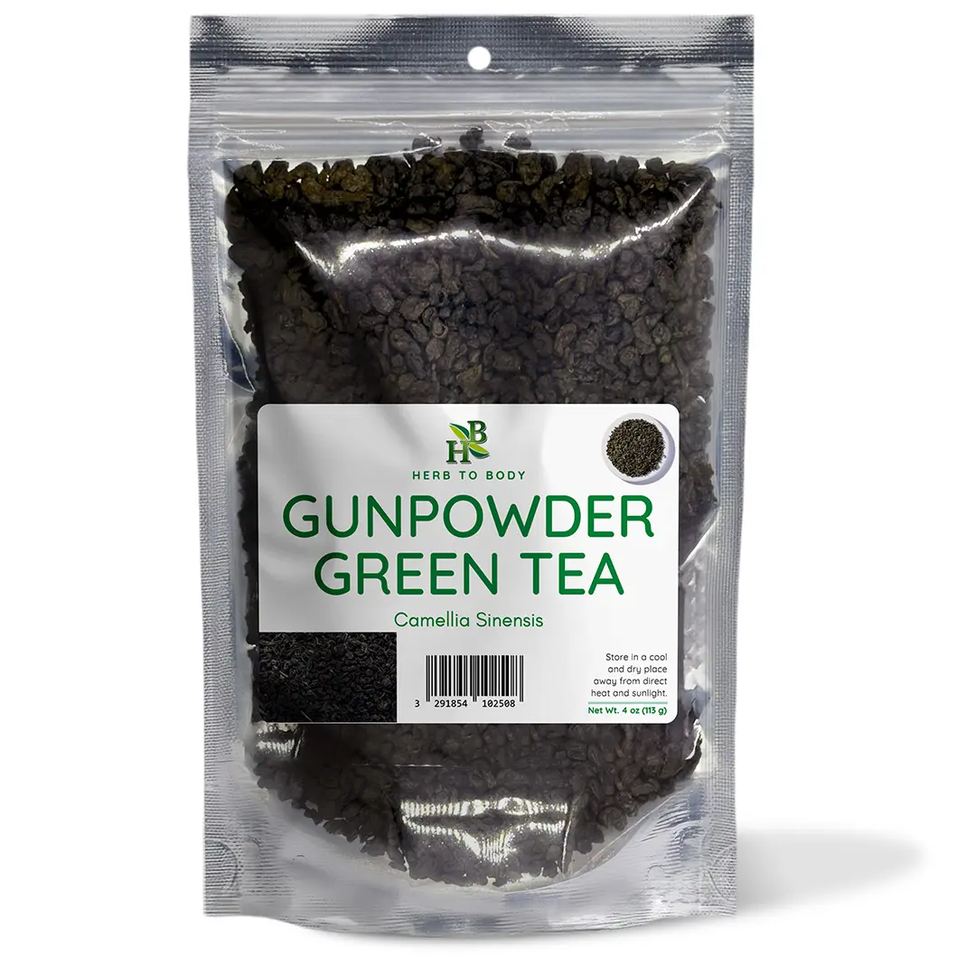 Gunpowder Green Tea 4 oz (113 g)  | Camellia sinensis | Herb To Body