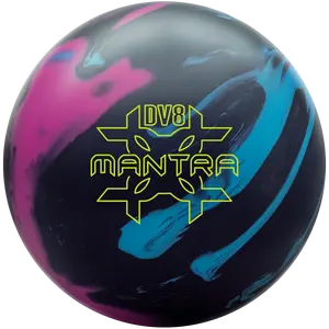 DV8 Mantra Solid Bowling Ball - Black/Blue/Fuschia