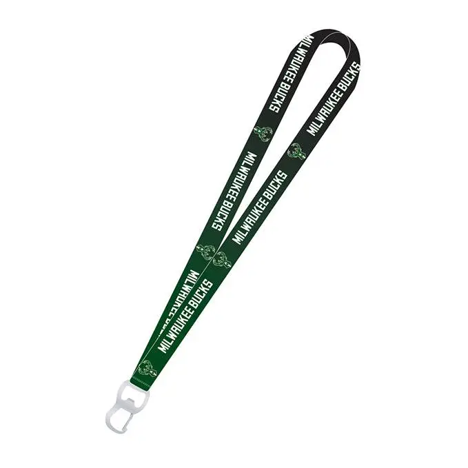 Pro Specialties Group Ombre Milwaukee Bucks Bottle Opener Lanyard