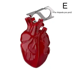 For Airpods Pro/Pro2/Airpods3 Original Heart Bluetooth Cover Earphone Halloween  Does not apply