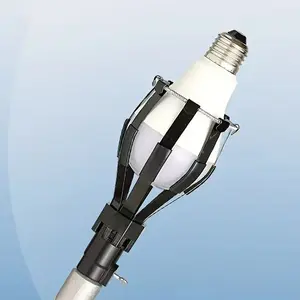 4 Pack High Altitude Light Bulb Changer Tool Set, Easy Install No Climb Lamp Holder, Efficient Replacement Accessory for Home Use