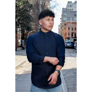 MANDARIN COLLAR SHIRT