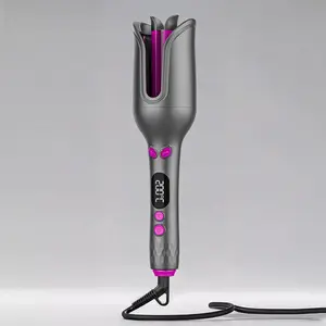 32mm Automatic Rotating Curling Iron, Electric Negative Ions Hair Curler with Digital Display, Professional Curling Wand for Beach Waves, Heated Curler