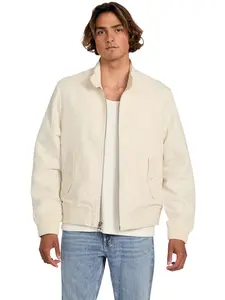 GUESS Male Eco Nolan Linen Harrington Jacket