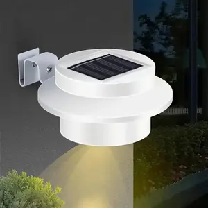 LED Gutter Lights, Solar Outdoor Garden Lights, Outdoor Fence Porch Lights Smart Light Control, Solar Deck Light, For Outdoor Lighting Garden Stair Doorway Terrace Garage, Sensor Solar Lamp, Perfect Christmas, Thanksgiving Gift(white) tube night