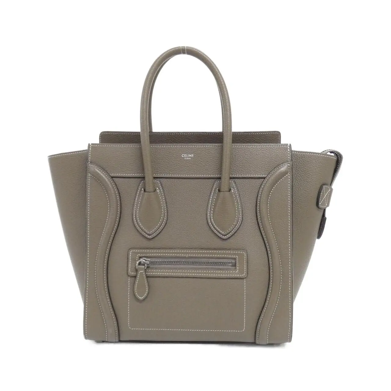 Pre-owned Celine Calfskin Shoulder Bags Micro Luggage Calf Handbag