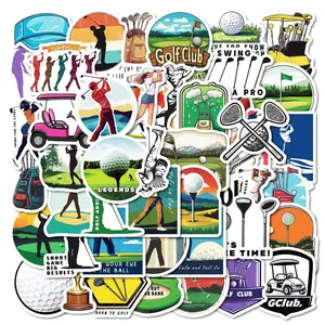 Golf Series Sticker, Outdoor Sports Golf Themed Decorative Sticker, DIY Decals for Water Bottle, Laptop, Phone Case, Scrapbooking, Journal Making, Screen Protector