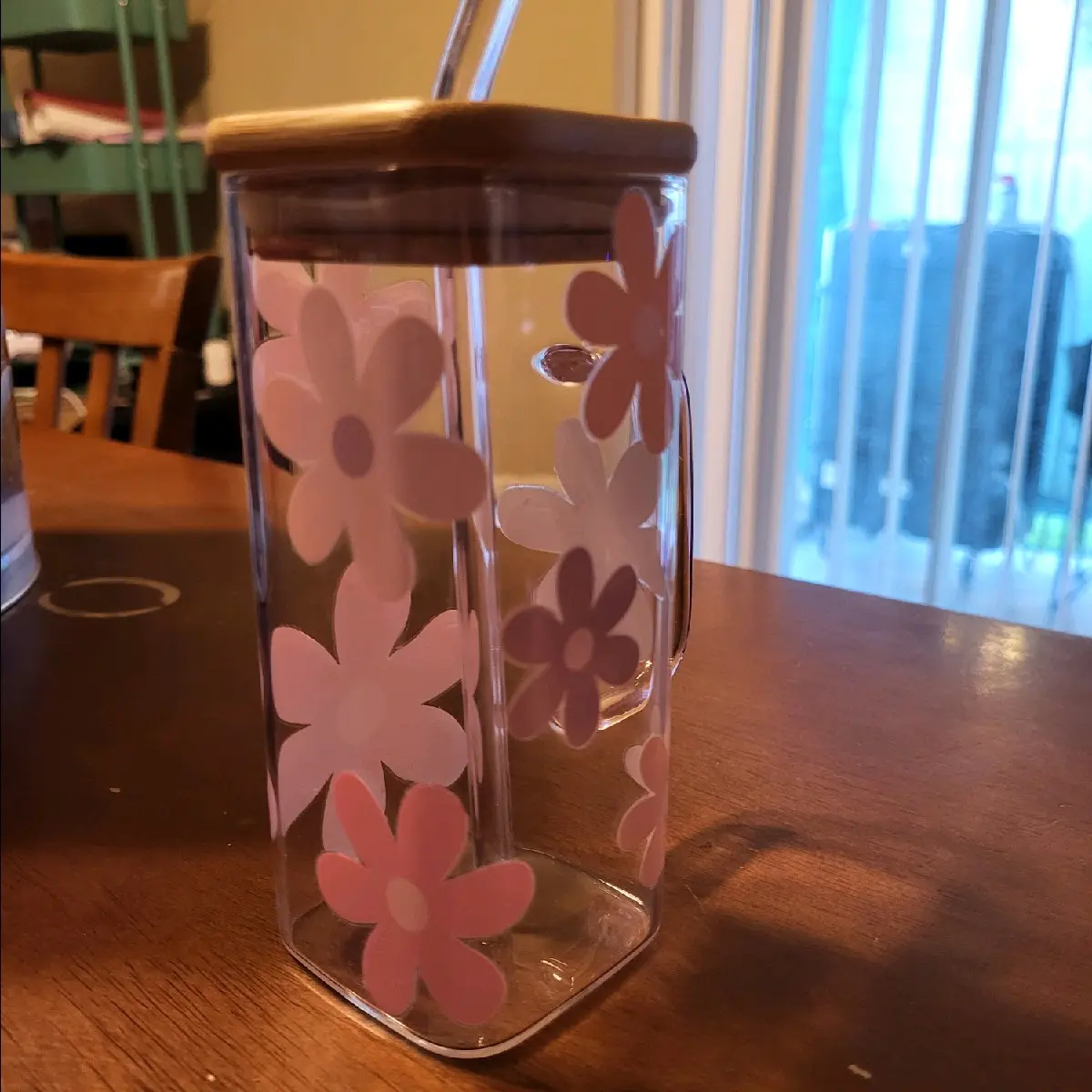 glass square cup
