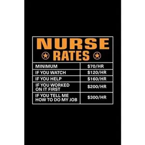 USED-Nurse Rates: Lined Journal, 120 Pages, 6x9 Sizes, Funny Nurse Notebook Gift For Nurses by Tsc, Anees (Paperback)
