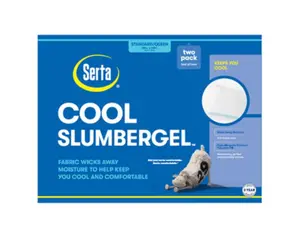 Serta Jumbo Medium Synthetic Bed Pillow - 20 in x 28 in for a Comfortable Sleep