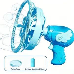 Bubble Gun Bubble Machine  Bubble Blower Toy for Kids and Toddlers Bubble in Bubble Gun Party Favors Birthday Christmas Easter Gift for 3 4 5 6 7 8 9 Years Old Boys and Girls (Pink&Blue)