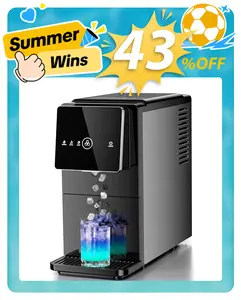 Nugget Ice Maker Countertop, 33LBS/24H Fast Ice Making, Soft Chewable Sonic Ice, One-Click Operation, Self-Cleaning Intelligent Ice Maker with 1.8L Removable Water Tank for Home & Office summerwins