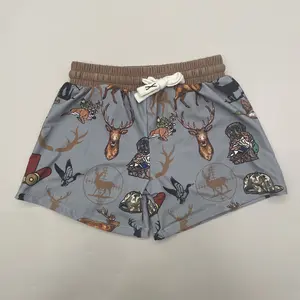 Boy Swim Shorts Kids Summer Beach Wear Bathing Suit deer Hunting Boy Swim Trunks